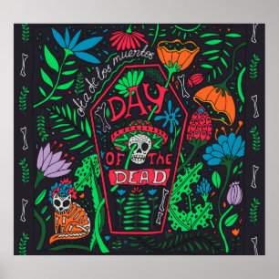 Dia de los Muertos:フェスティバルカードセット ポスター