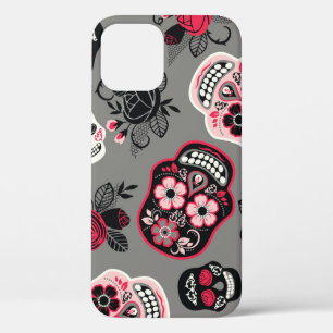 Dia de los Muertos:ヴィンテージパターン iPhone 12ケース