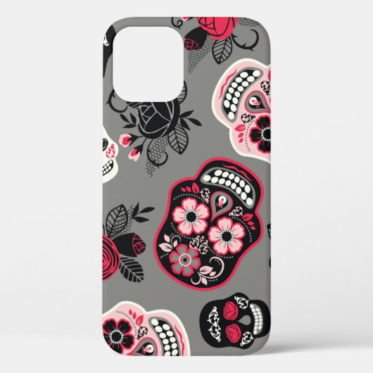 Dia de los Muertos:ヴィンテージパターン Case-Mate iPhoneケース (裏面)