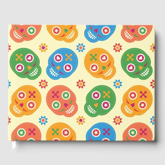 Dia De Los Muertos.死んだ日。砂糖スカル。 ゲストブック (正面)