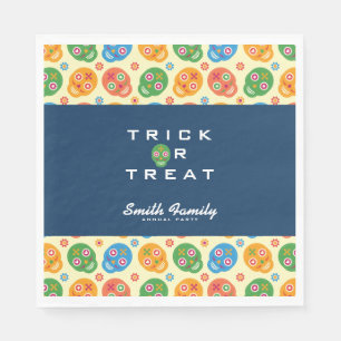 Dia De Los Muertos.死んだ日。砂糖スカル。 スタンダードランチョンナプキン