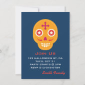 Dia De Los Muertos.死んだ日。砂糖スカル。 招待状 (裏面)