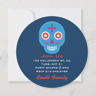 Dia De Los Muertos.死んだ日。砂糖スカル。 招待状