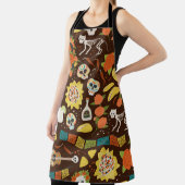 Dia De Los Muertos、漫画のパターン。 エプロン (インサイチュ)