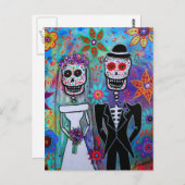 DIA DE LOS MUERTOS 結婚's ポストカード (正面/裏面)
