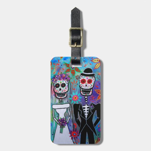 DIA DE LOS MUERTOS 結婚's ラゲッジタグ (正面縦)