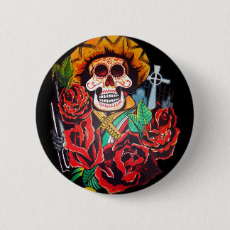 dia de los muertos 缶バッジ