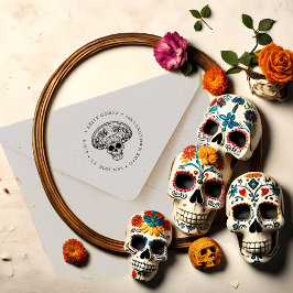 Día de Los Muertos | 返信先スタンプ ラバースタンプ