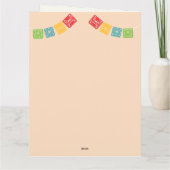 Dia De Los Muertos Alebrije Bears Papel Picado サンキューカード (裏面)