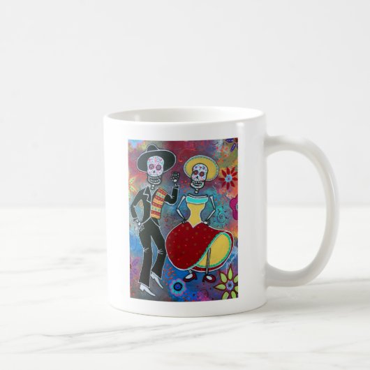 DIA DE LOS MUERTOS BAILARのマリアッチ コーヒーマグカップ (右)