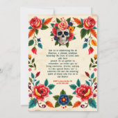 💀🎉Dia de los Muertos Bone to Bloom 招待状 (裏面)