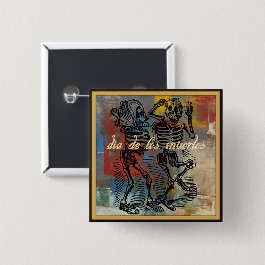 Dia de los muertos Button 缶バッジ (正面&裏面)