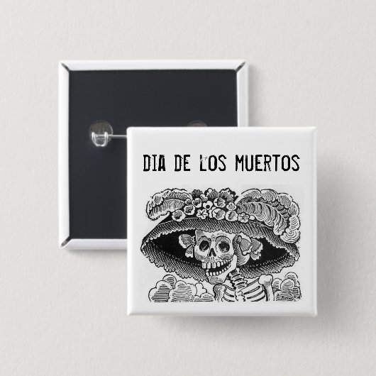 Dia de los muertos Button 缶バッジ (正面&裏面)