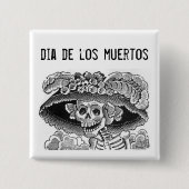 Dia de los muertos Button 缶バッジ (正面)
