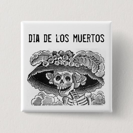 Dia de los muertos Button 缶バッジ (正面)