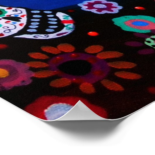 Dia de los Muertos by Prisarts ポスター (角)