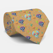 Dia de los Muertos Calavera ネクタイ (ロール)