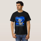 Dia De Los Muertos Calavera Catrina in Blue Tシャツ (正面フル)