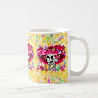 Dia De Los Muertos Calavera Catrina in Red コーヒーマグカップ