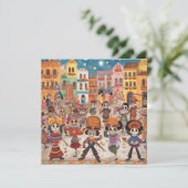 「Dia de los Muertos」、Calavera Galleryカラフル(カラベラ) 招待状 (スタンド正面)