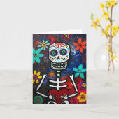 DIA DE LOS MUERTOS CARD カード (黄色い花)