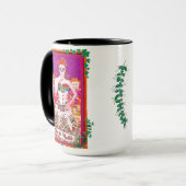 Dia de los Muertos Catrina with Purple & Green マグカップ (正面左)