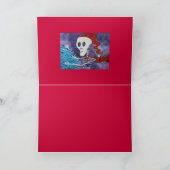 Dia de los Muertos Christmas Poins… -カスタマイズ カード (内部)