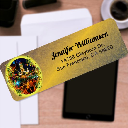 Dia de Los Muertos Church PV-190130アドレス ラベル