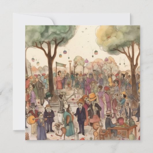 "Dia de los Muertos", Concerto de los Muertos 招待状 (正面)