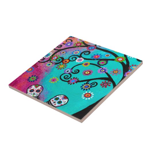 Dia de los Muertos Couple タイル (側面)