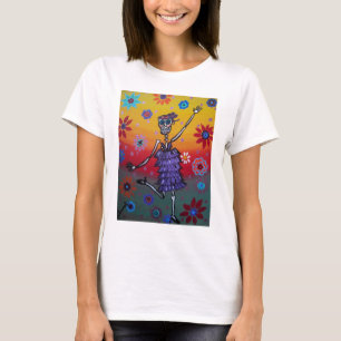 DIA DE LOS MUERTOS DANCINGの女王 Tシャツ