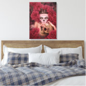 Dia de los Muertos Dark Art Canvas Print キャンバスプリント (インサイチュ (寝室))