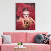 Dia de los Muertos Dark Art Canvas Print キャンバスプリント (インサイチュ (リビング))