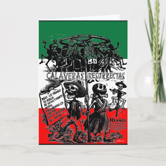 Dia de los Muertos (Day of the Dead) カード (正面)