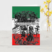 Dia de los Muertos (Day of the Dead) カード (黄色い花)