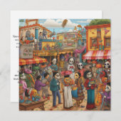 「Dia de los Muertos Fair」 招待状 (正面/裏面)