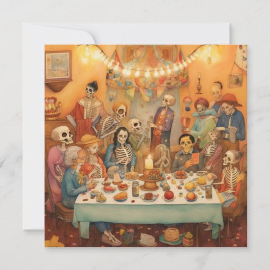 "Dia de los Muertos", Family Remembrance Fiesta 招待状 (正面)