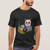 Dia De Los Muertos   for Men Cute Flower Cat Sugar Tシャツ (正面)