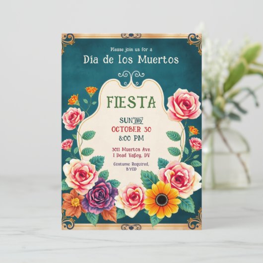 💀🎉Dia de los Muertos Gilded & Gone: 招待状 (スタンド正面)