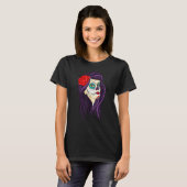 Dia De Los Muertos Girls Skull Mask La Catrina Tシャツ (正面フル)