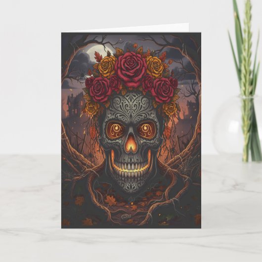 Día de los Muertos Greeting Card – Halloween Card カード (正面)