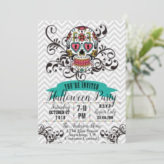 Dia de los Muertos Invitation 招待状 (スタンド正面)