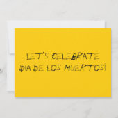 DIA DE LOS MUERTOS INVITATION 招待状 (裏面)