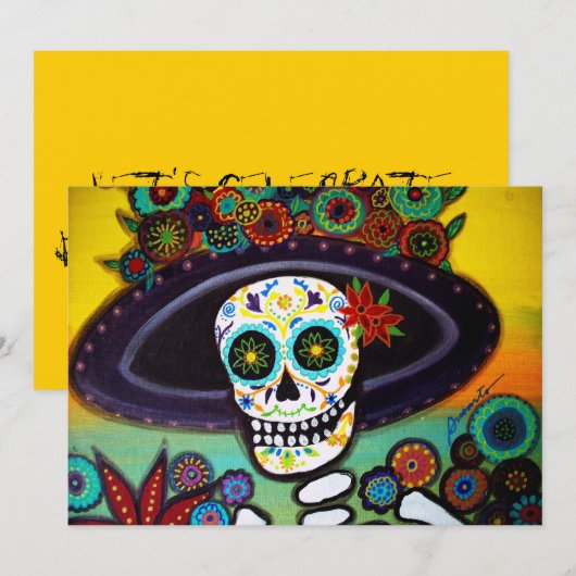 DIA DE LOS MUERTOS INVITATION 招待状 (正面/裏面)