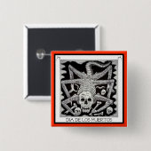 Dia de los muertos - Jose Posadaボタン 缶バッジ (正面&裏面)