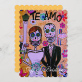 DIA DE LOS MUERTOS LAS 結婚VEGAS 招待状 (正面/裏面)