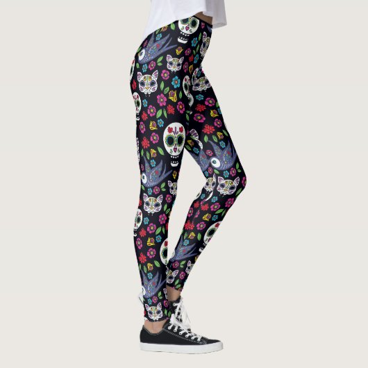 Dia De Los Muertos Leggings |のボヘミア人の庭 レギンス (右)