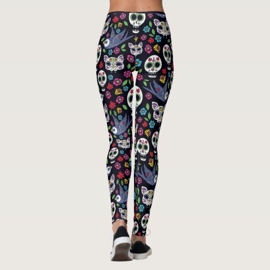 Dia De Los Muertos Leggings |のボヘミア人の庭 レギンス (裏面)