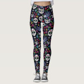 Dia De Los Muertos Leggings |のボヘミア人の庭 レギンス (正面)