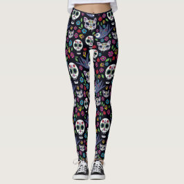 Dia De Los Muertos Leggings |のボヘミア人の庭 レギンス